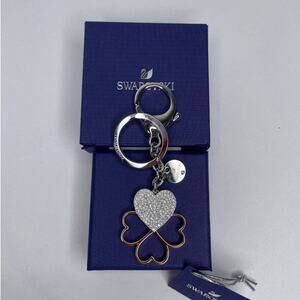 Swarovski Cupid Heart Leaf Bag Charm Crystals Mixed